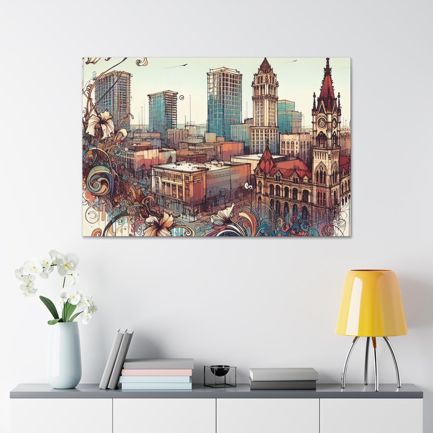 Enchanted Sunshine City - Canvas