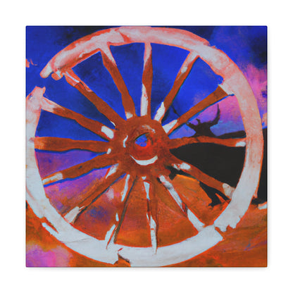 "Wagon Wheel Labyrinth" - Canvas