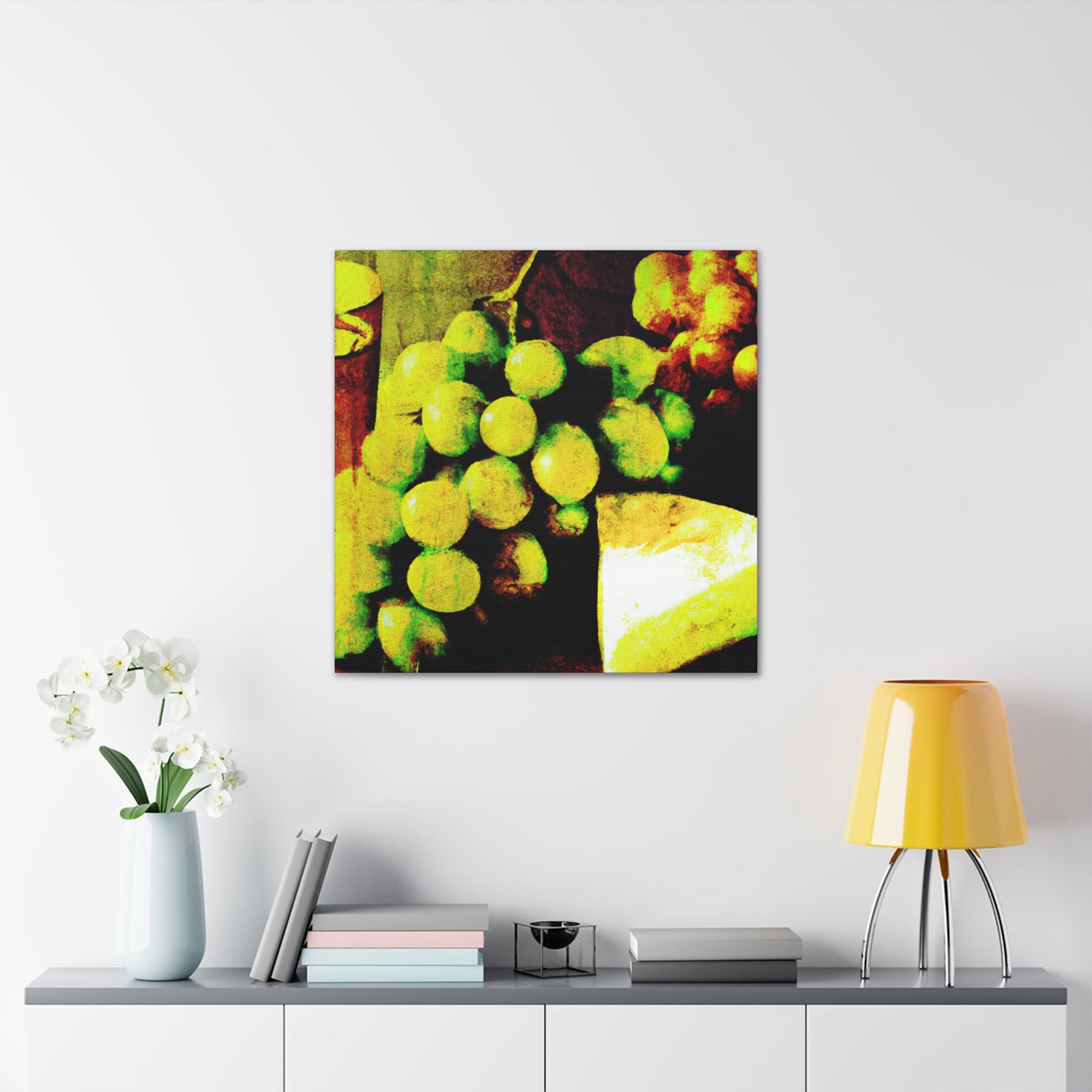 Cheese and Grapes Pop. - Canvas