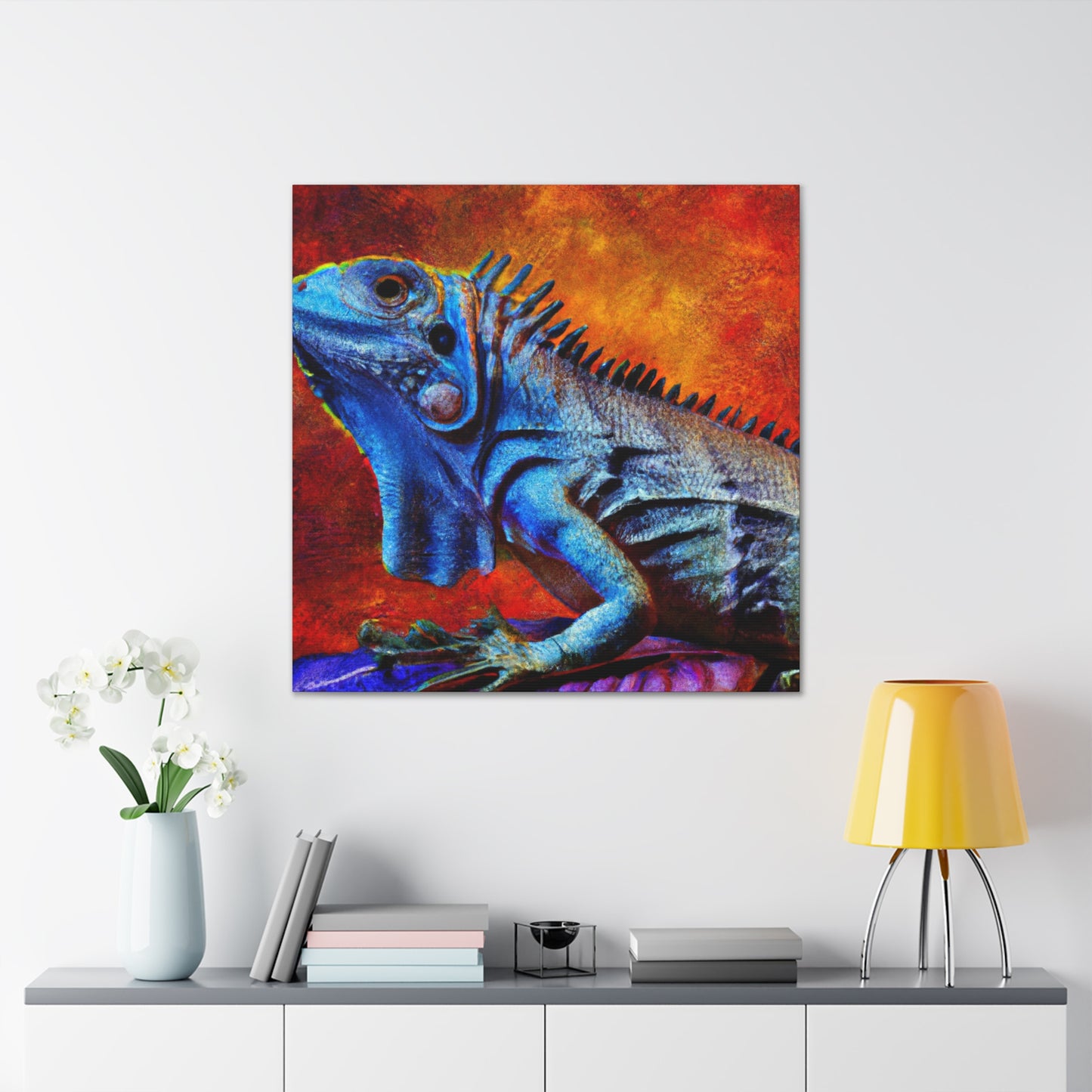 Iguanas of Colorful Joy - Canvas