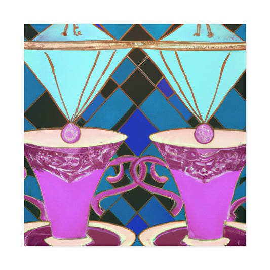 "Tea Cup Dreams Bloom" - Canvas