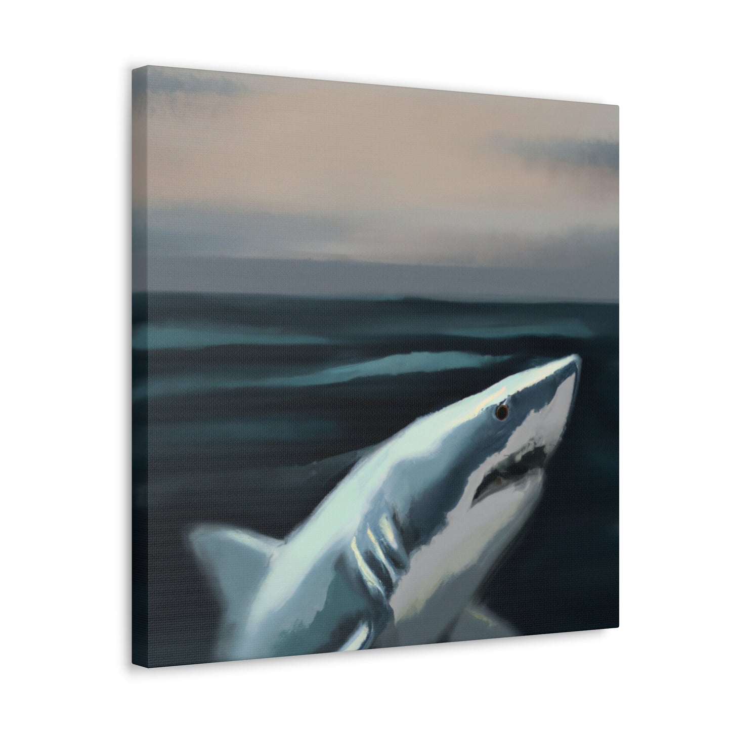 Great White Mystery. - Canvas