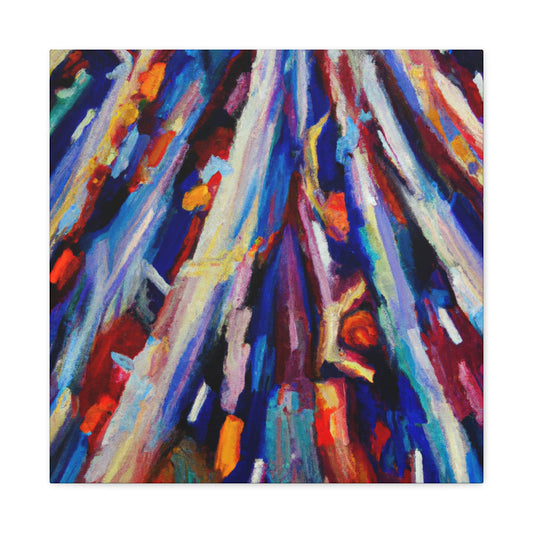 "Christmas Lights Abstraction" - Canvas