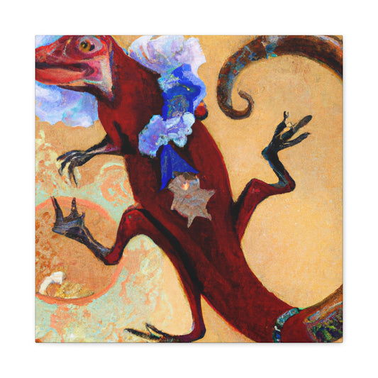 Frilled Lizard Reflection - Canvas