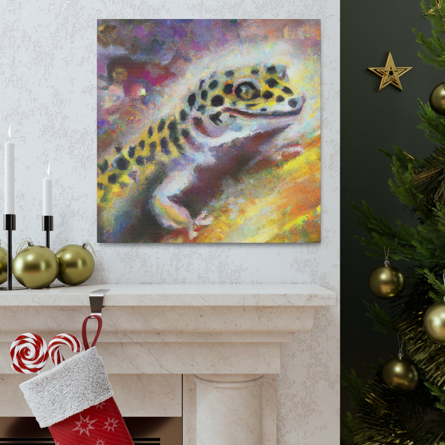 Leopard Gecko Sunrise - Canvas