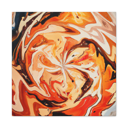 Orange Blaze Aurora - Canvas