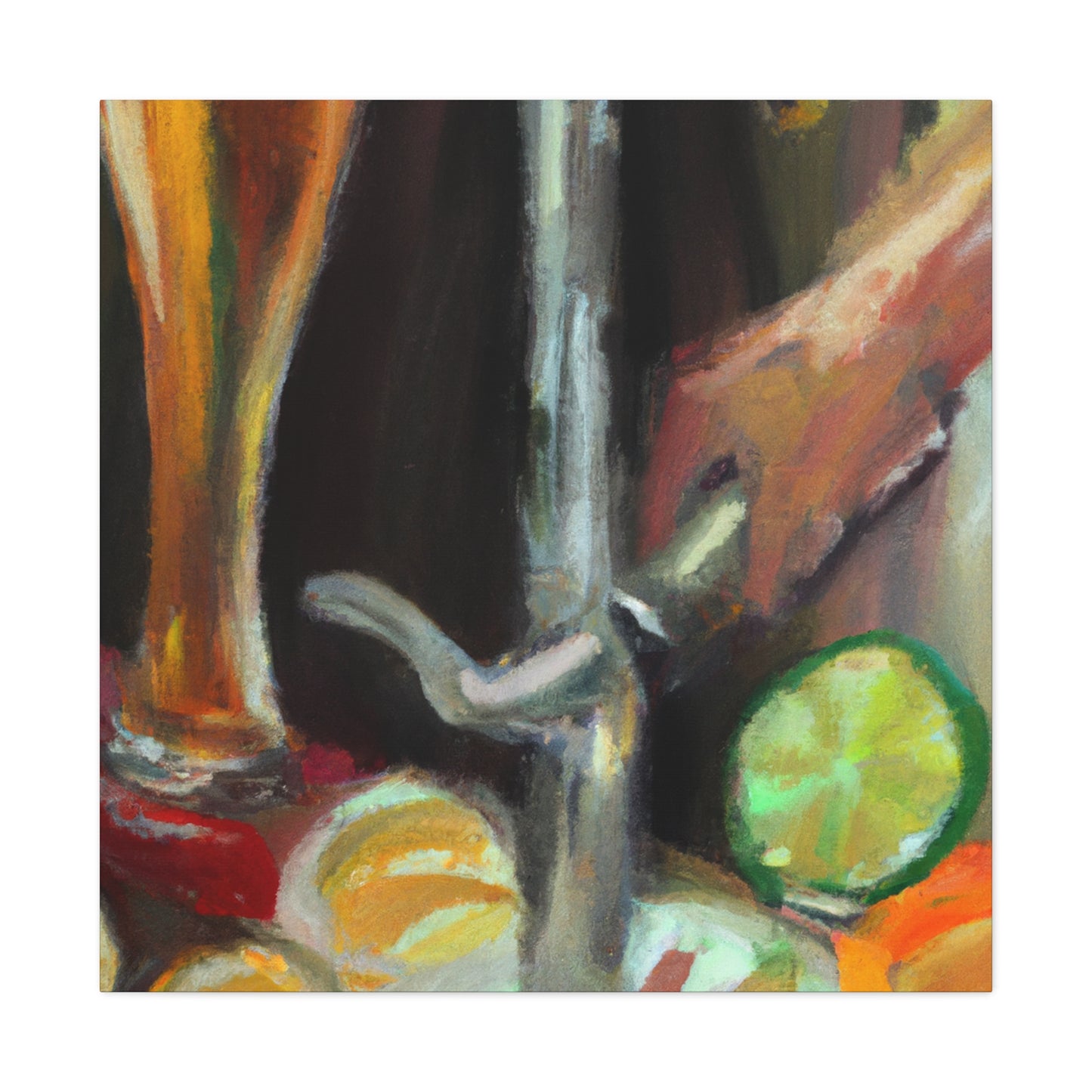 "Bar Taps Impressionisticly" - Canvas