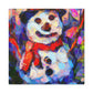 Snowman in Fauvism - Canvas