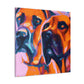 Ridgeback in Expressionism - Canvas