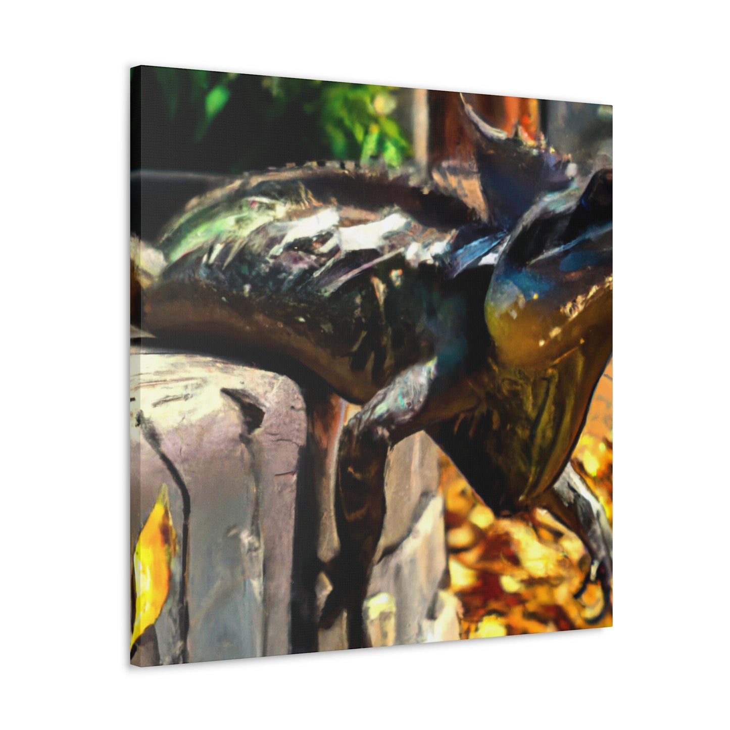 Frilled Lizard Mosaic - Canvas