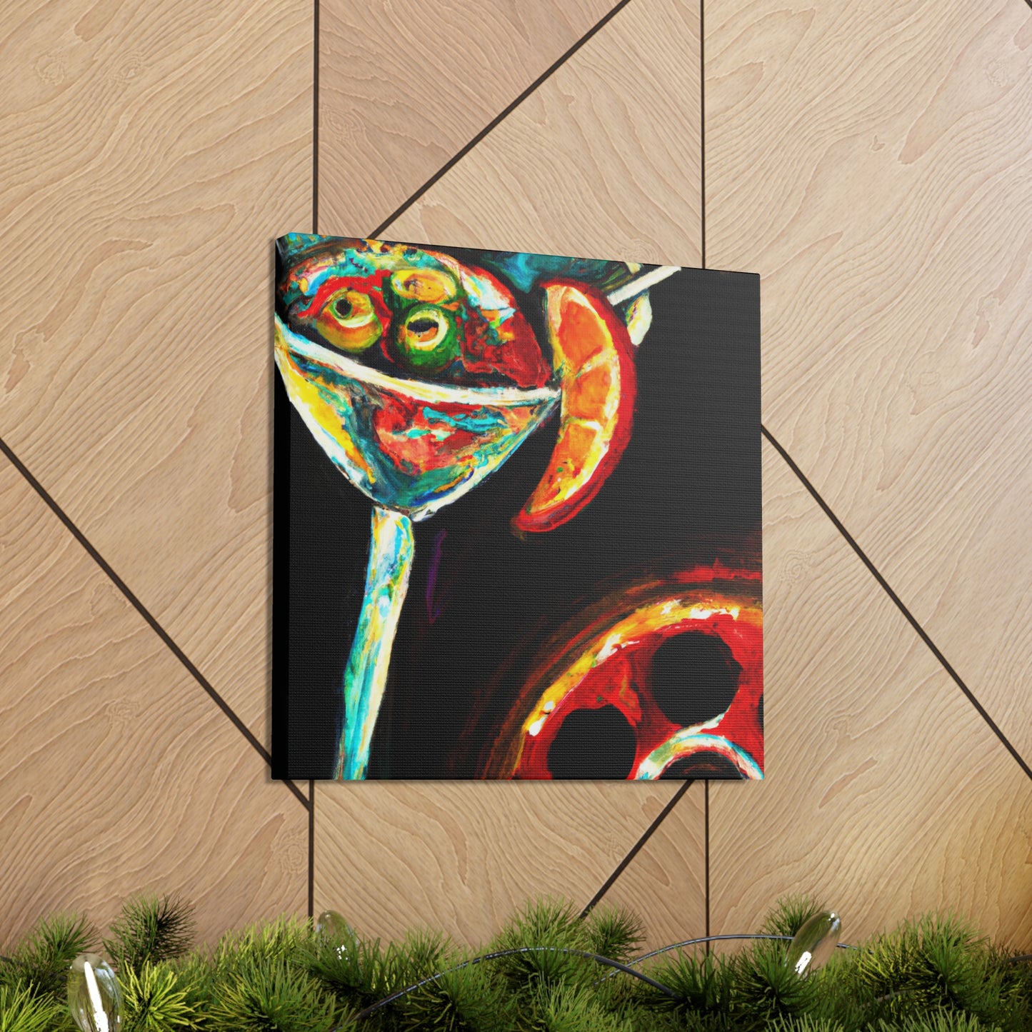 "Martini at Midnight Escape" - Canvas