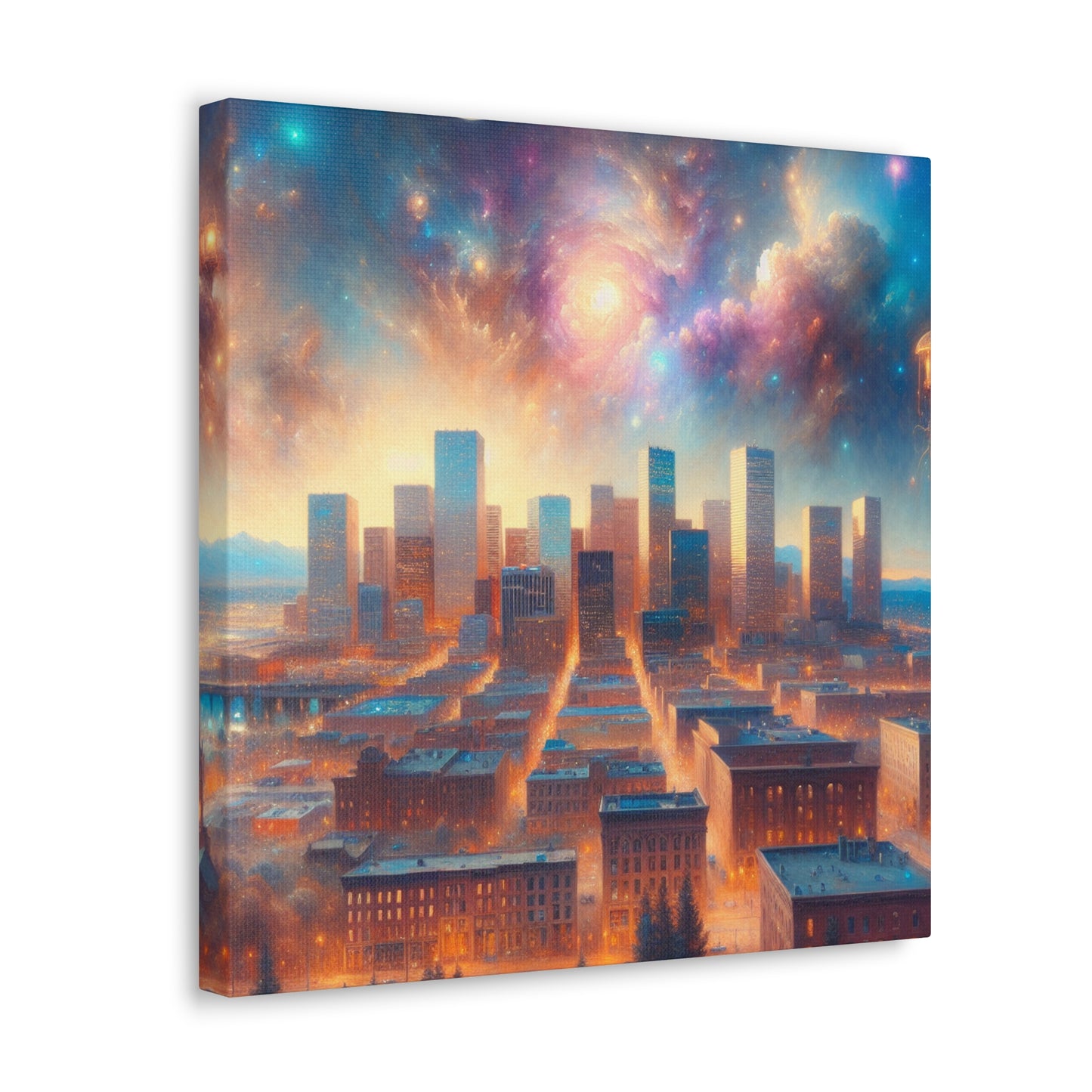 "Vibrant Urban Serenity" - Canvas