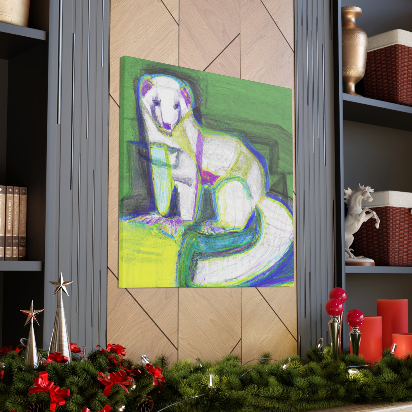 Ferret in Art Deco - Canvas