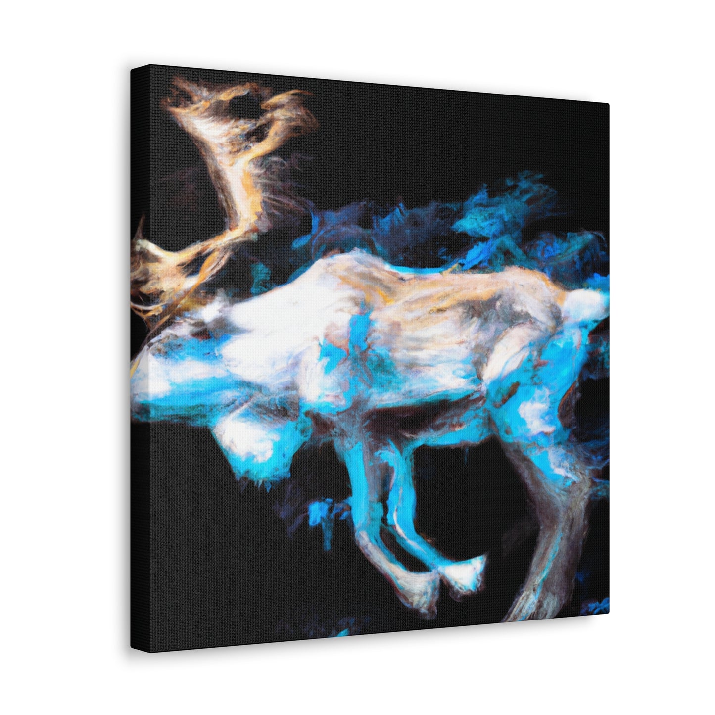 Reindeer in Impressionism - Canvas