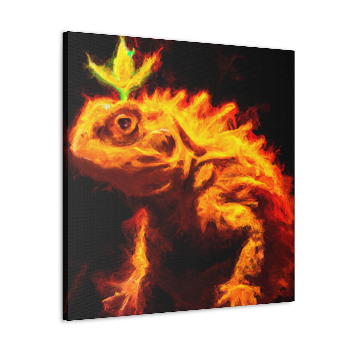 "Horned Lizard Reflection" - Canvas