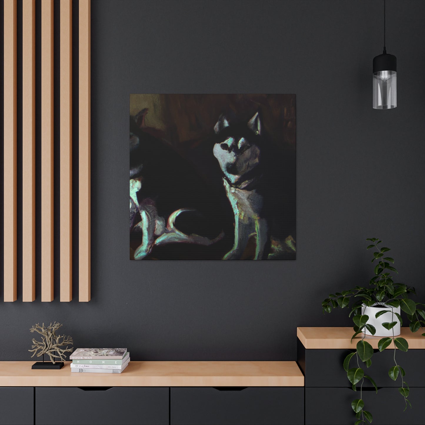 Siberian Husky Gaze - Canvas