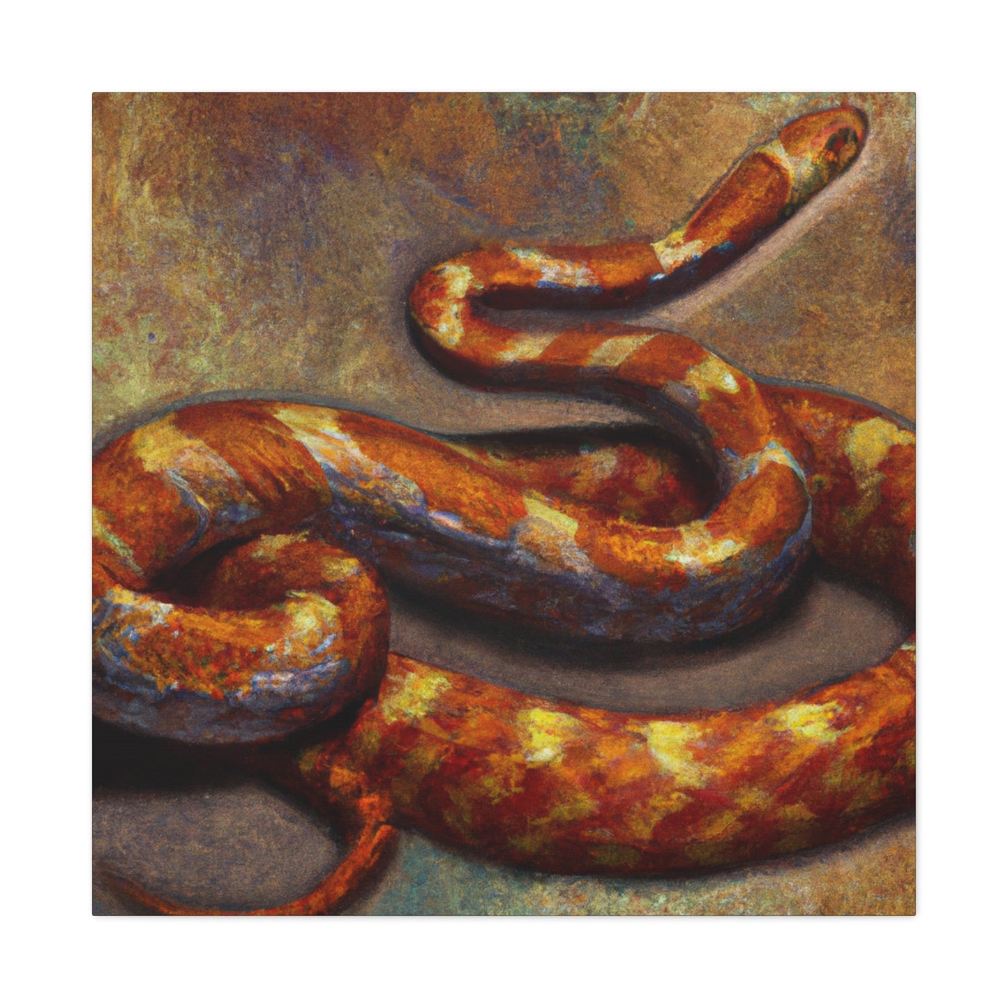 "Corn Snake Emergence" - Canvas