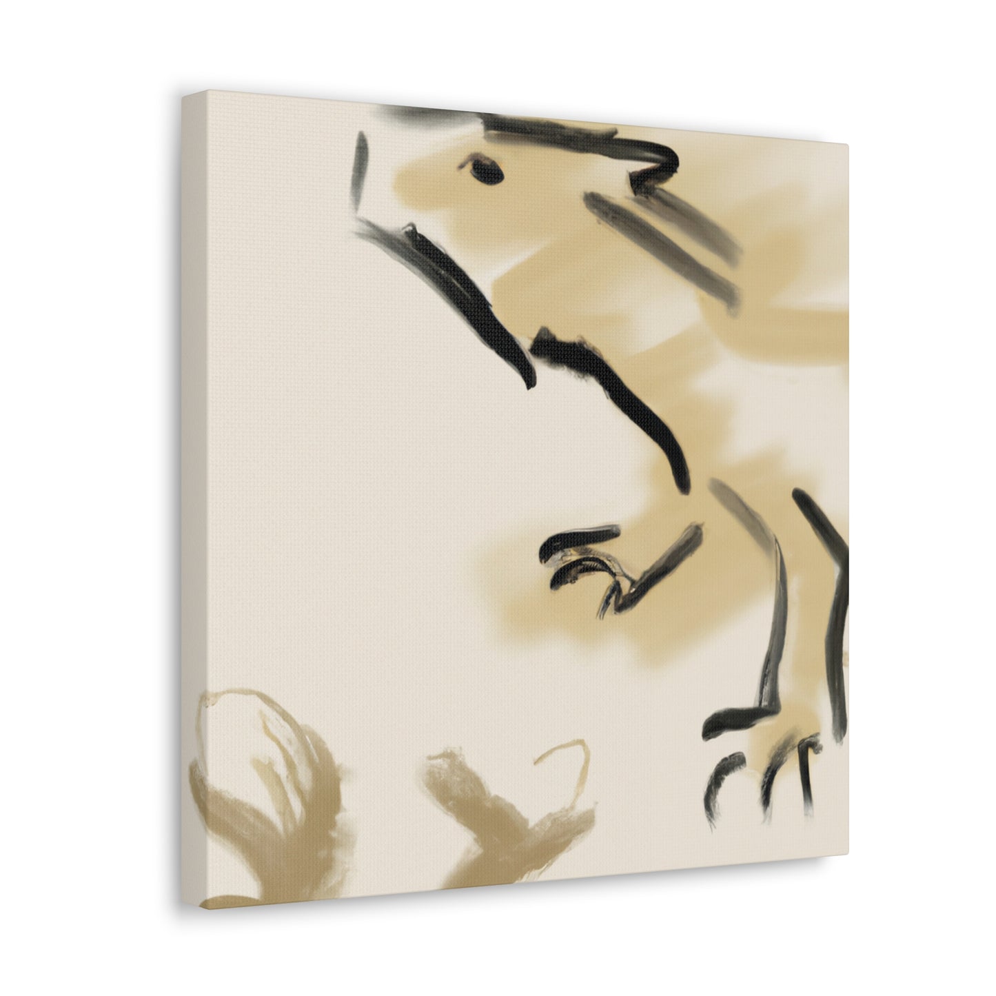 Iguana Tango Abstract - Canvas