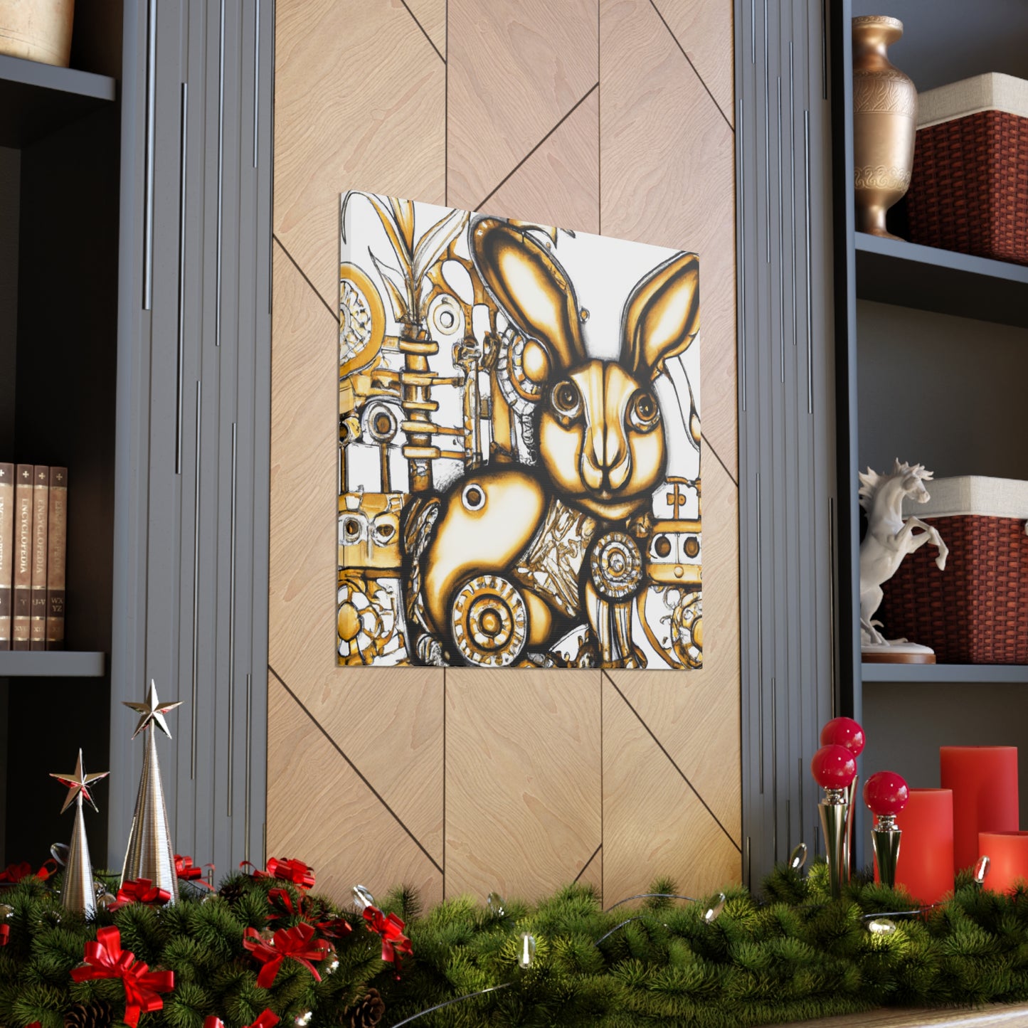 Rabbit in Steamsteel - Canvas