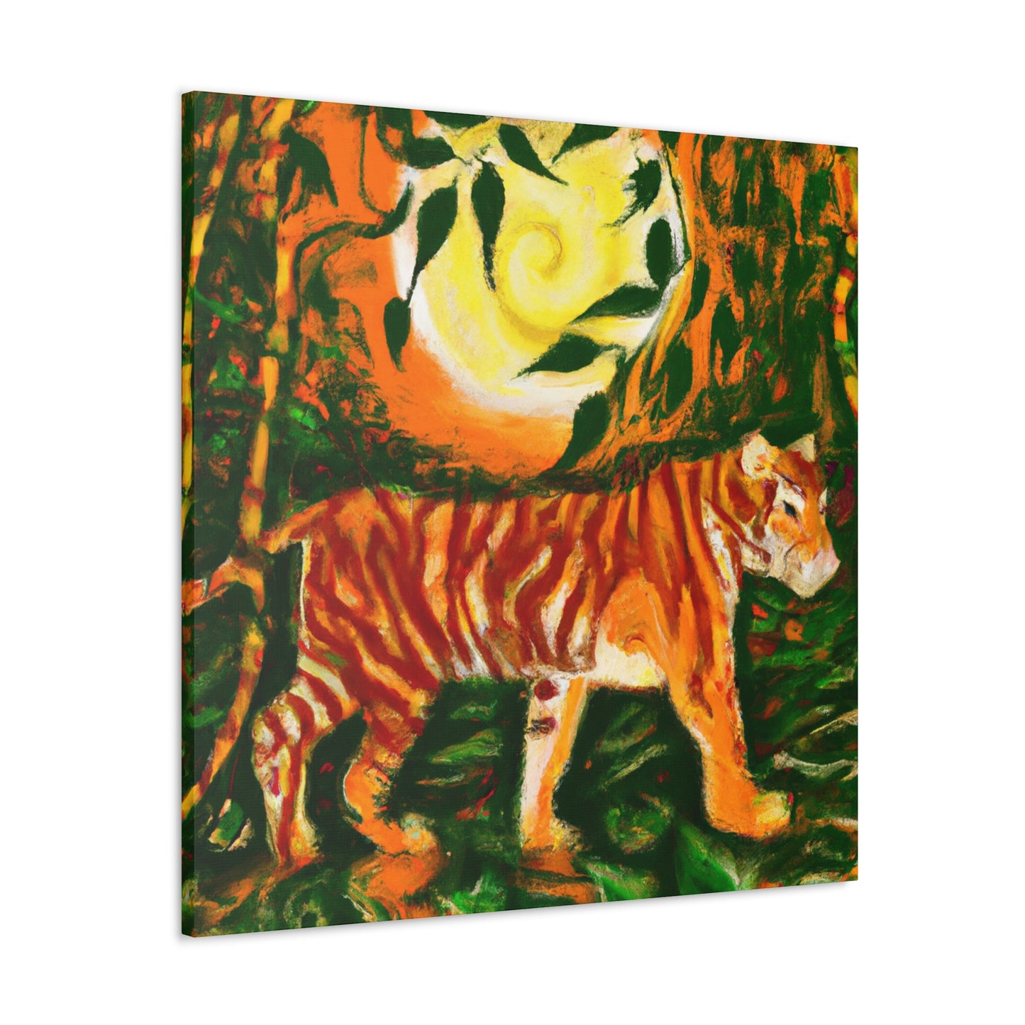 Tiger in Art Nouveau - Canvas