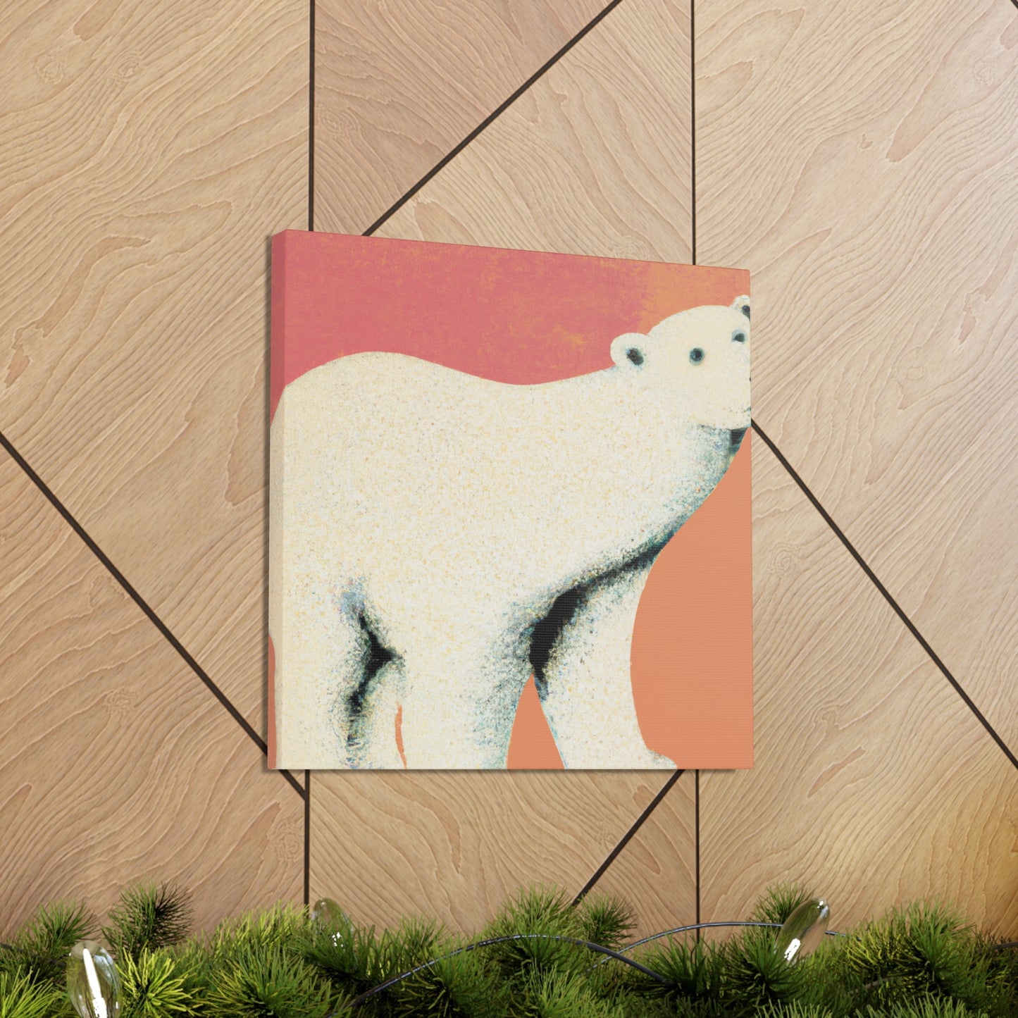 "Polar Bear Splendor Dawn" - Canvas