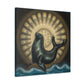 "Seal at Sunrise - Deco" - Canvas