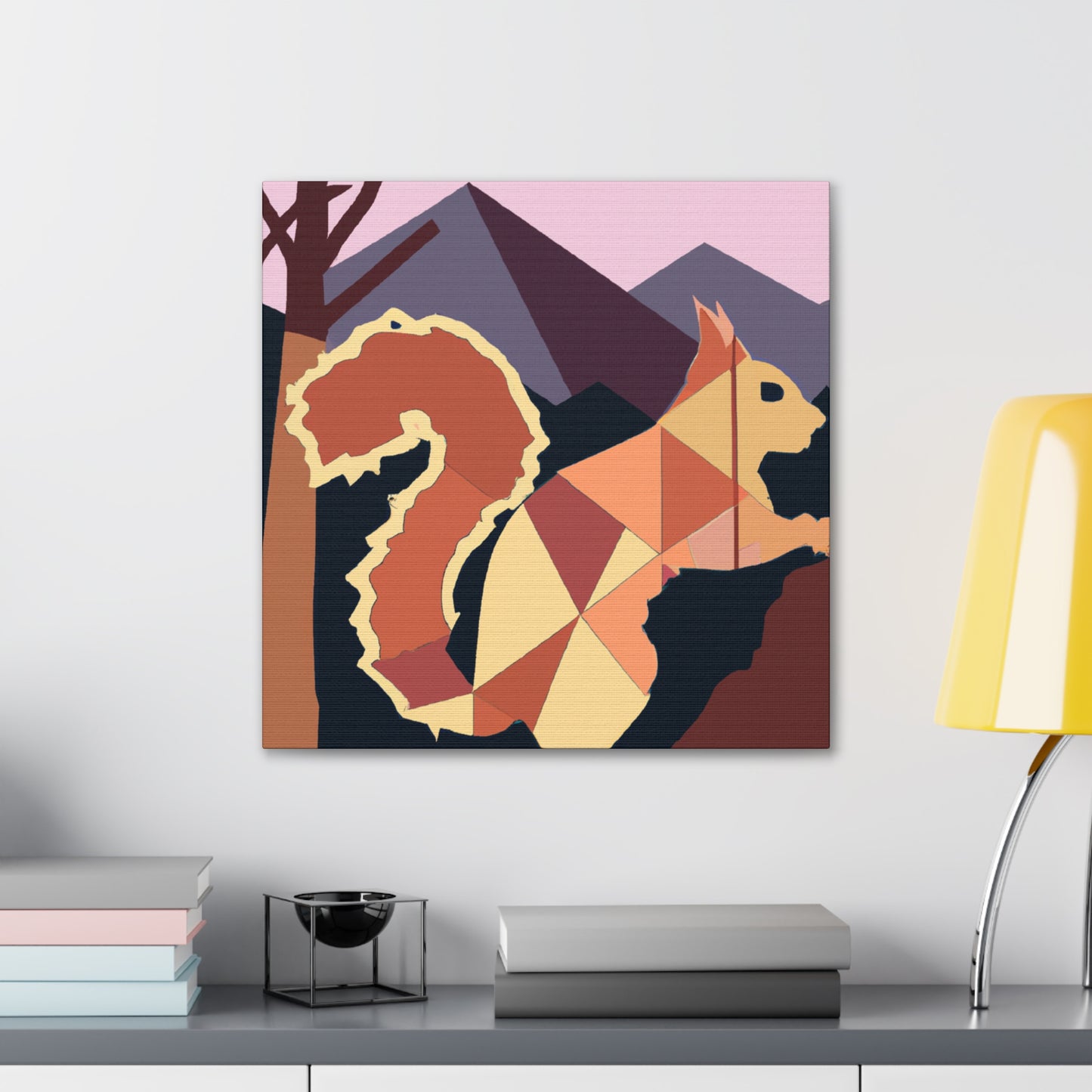 Squirrel in Deco Style - Canvas