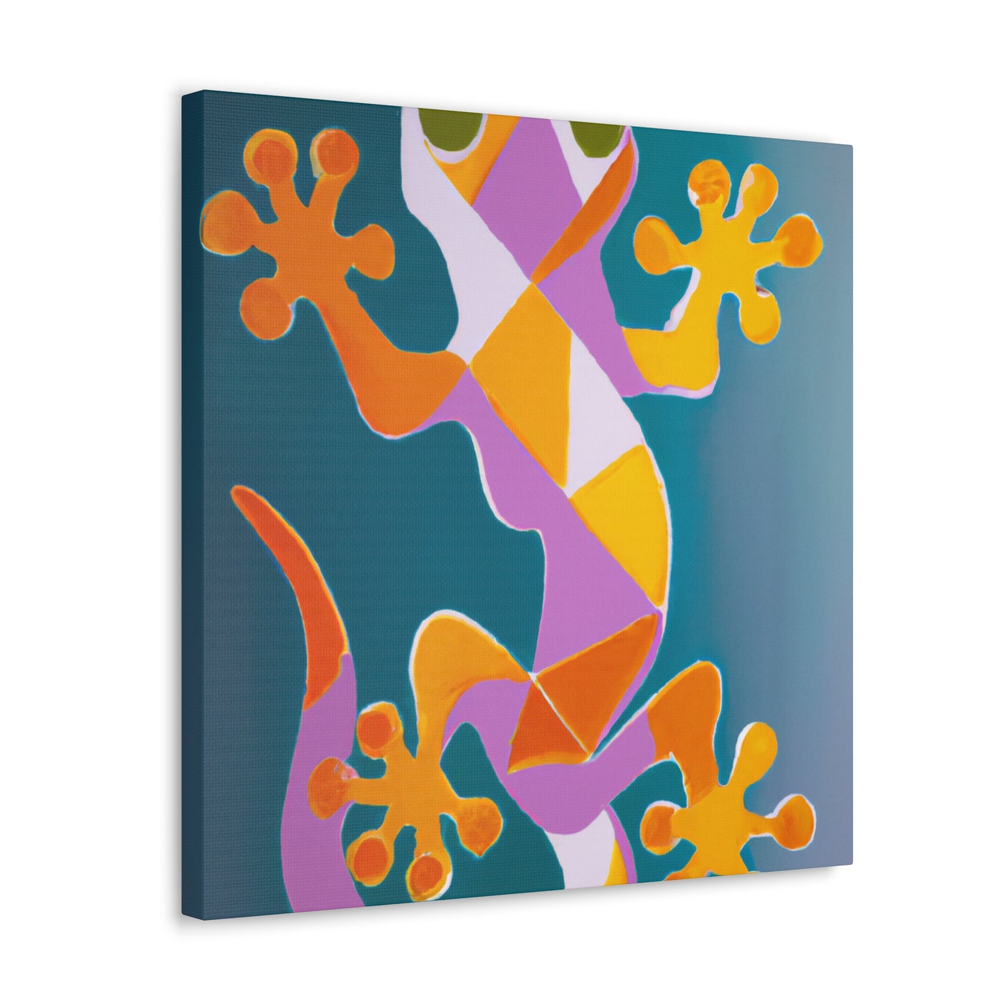 Gecko in Art Deco - Canvas