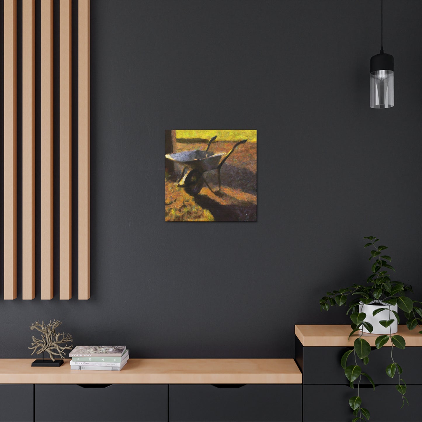 Wheelbarrow in Motion - Canvas