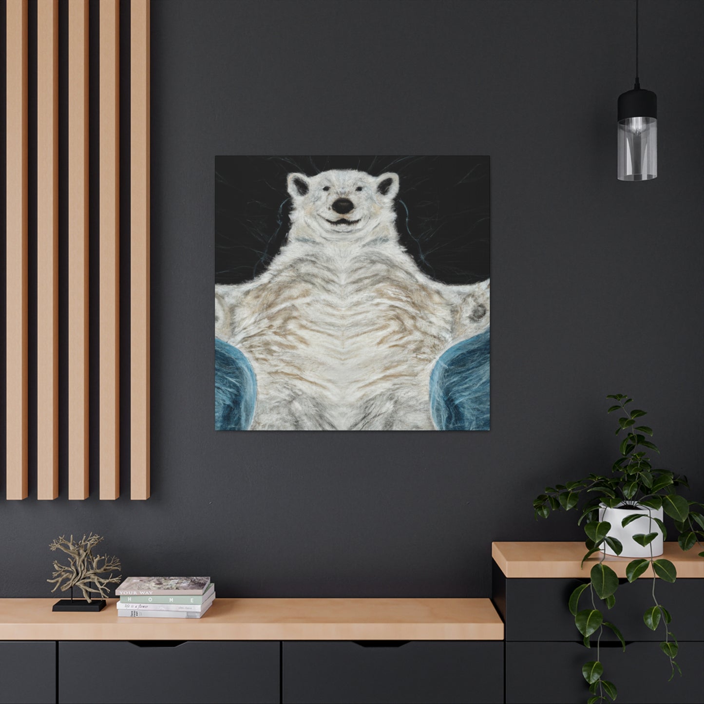 Polar Bear in Rococo - Canvas