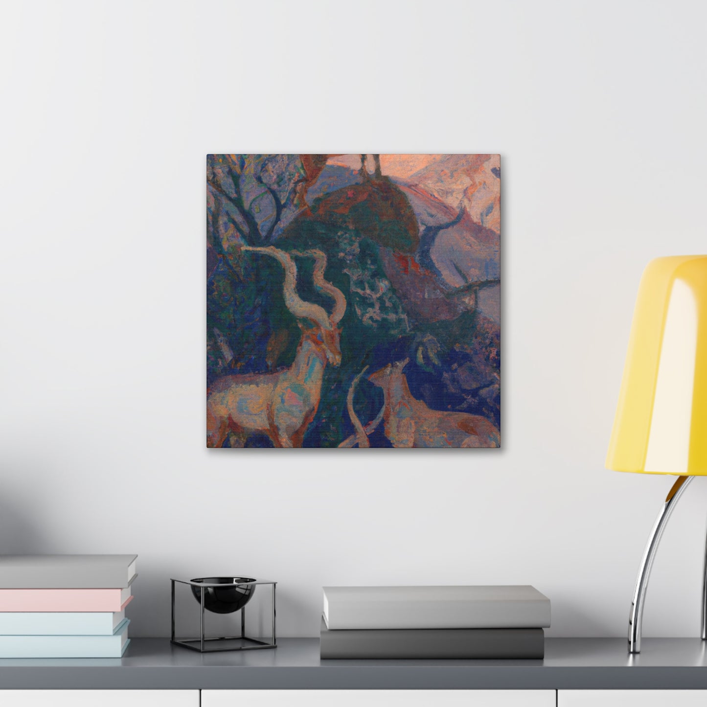 Ibex Golden Mountain. - Canvas