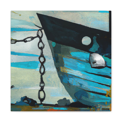 Fishing Boats At Sea - Canvas