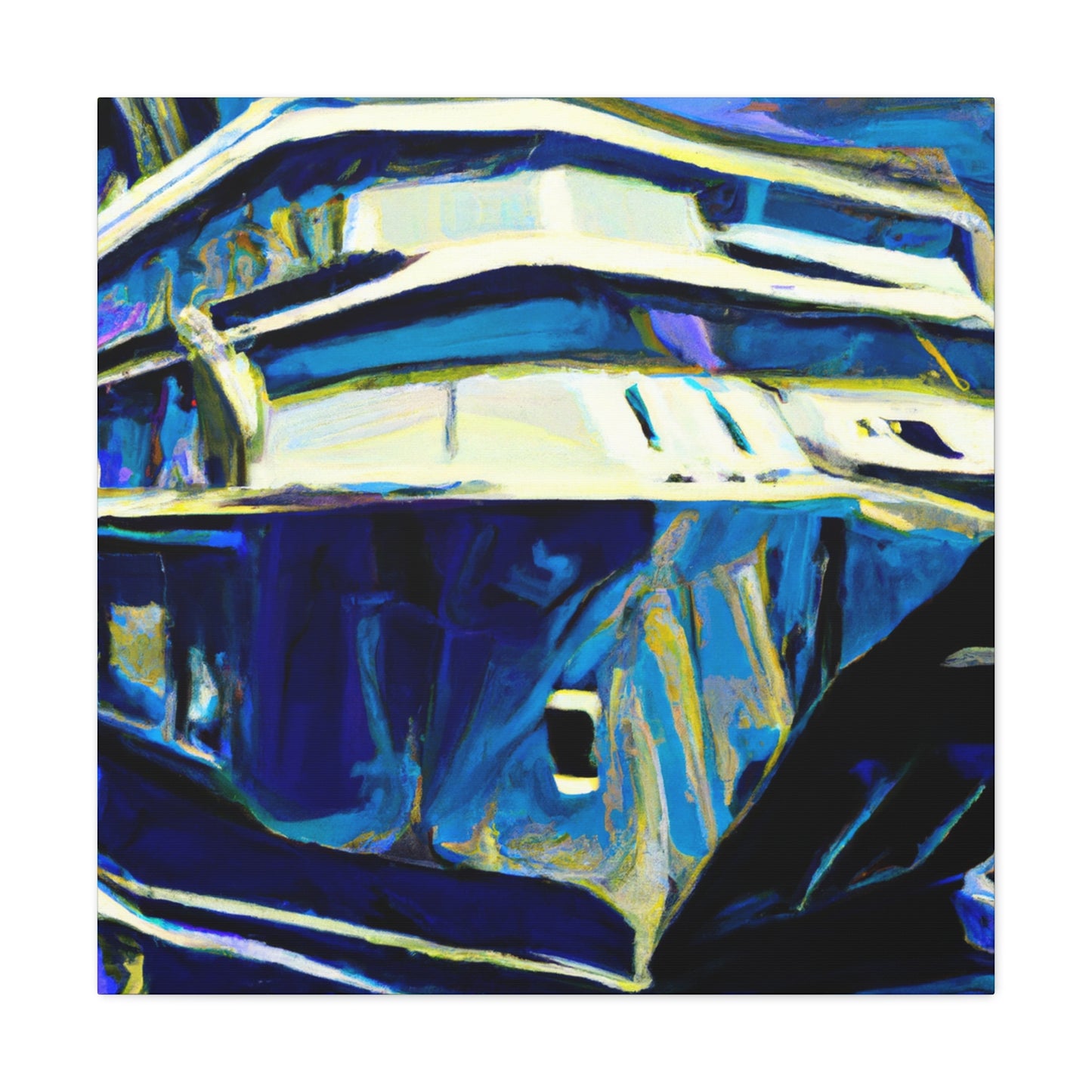 Cruise Ship Abstraction - Canvas