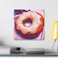 "Glistening Surreal Doughnuts" - Canvas