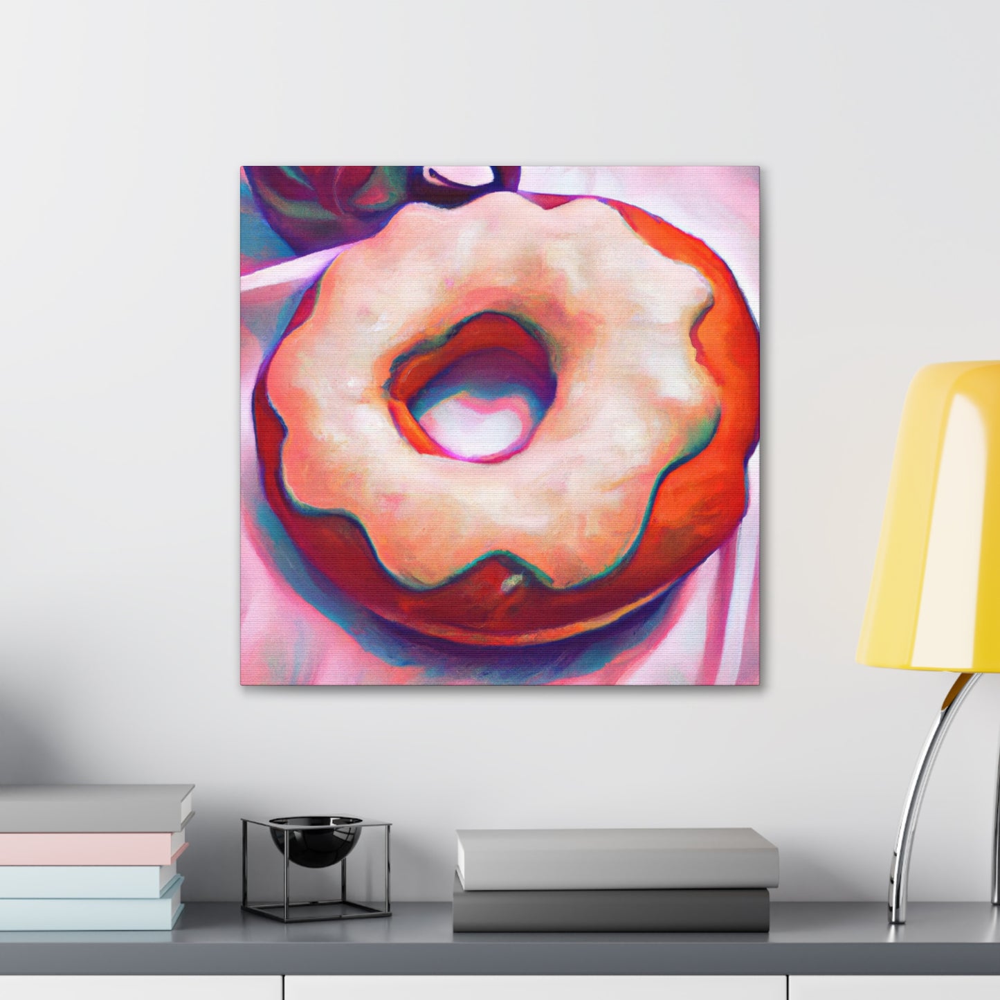 "Glistening Surreal Doughnuts" - Canvas