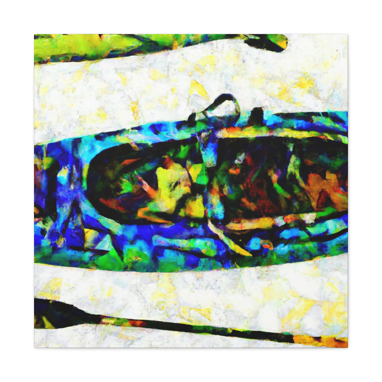 Kayak in Abstraction - Canvas