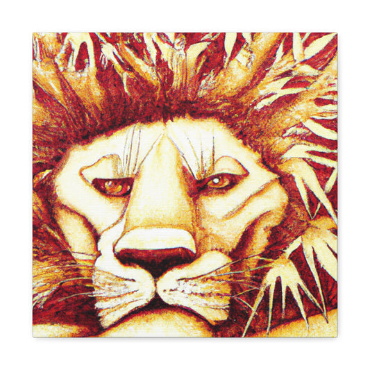 Lion in Baroque - Canvas