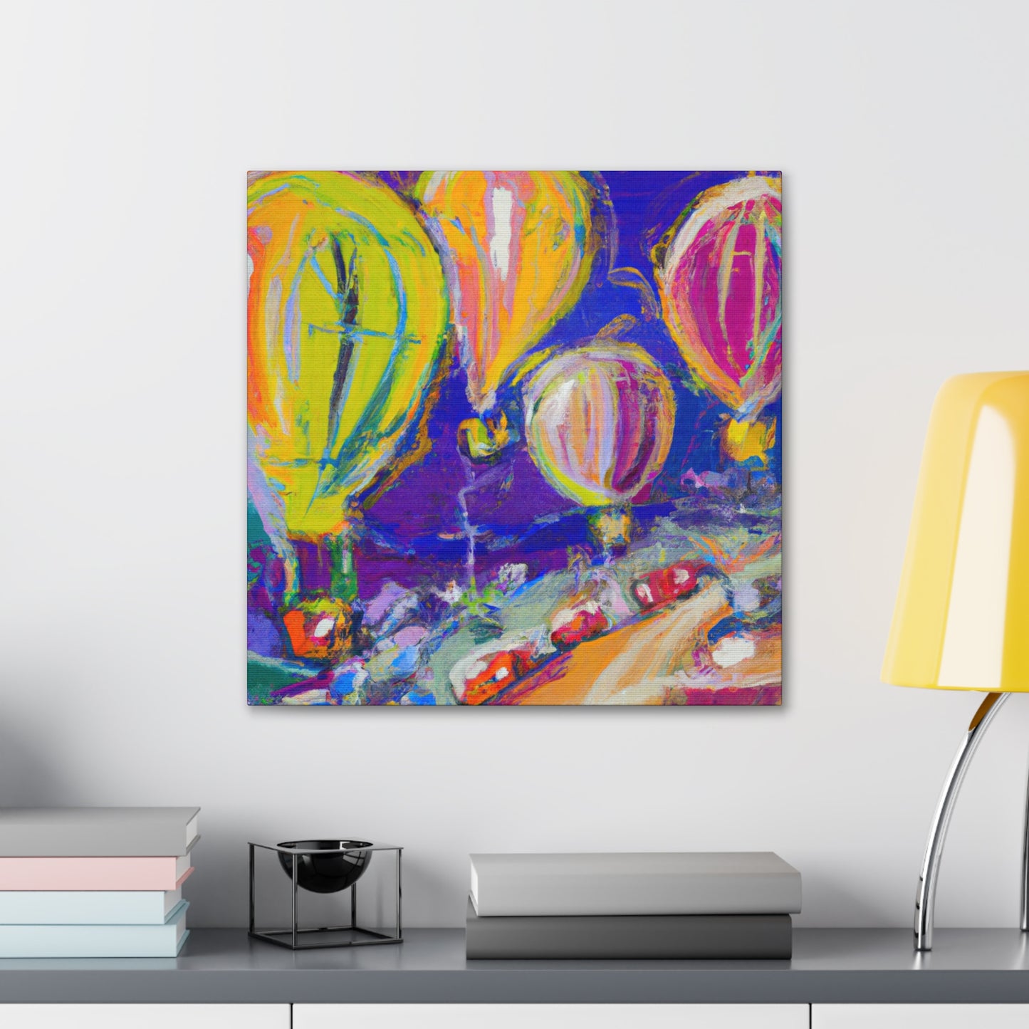 "Hot Air Balloons Ascension" - Canvas