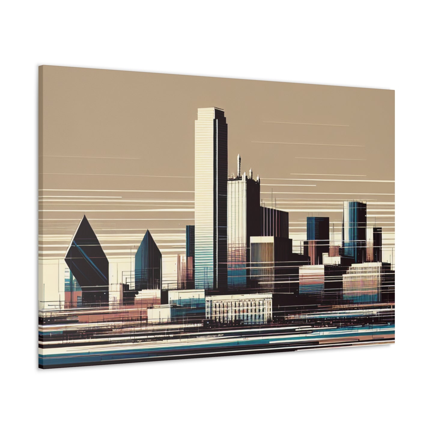 "Urban Serenity: Dallas Elegance" - Canvas