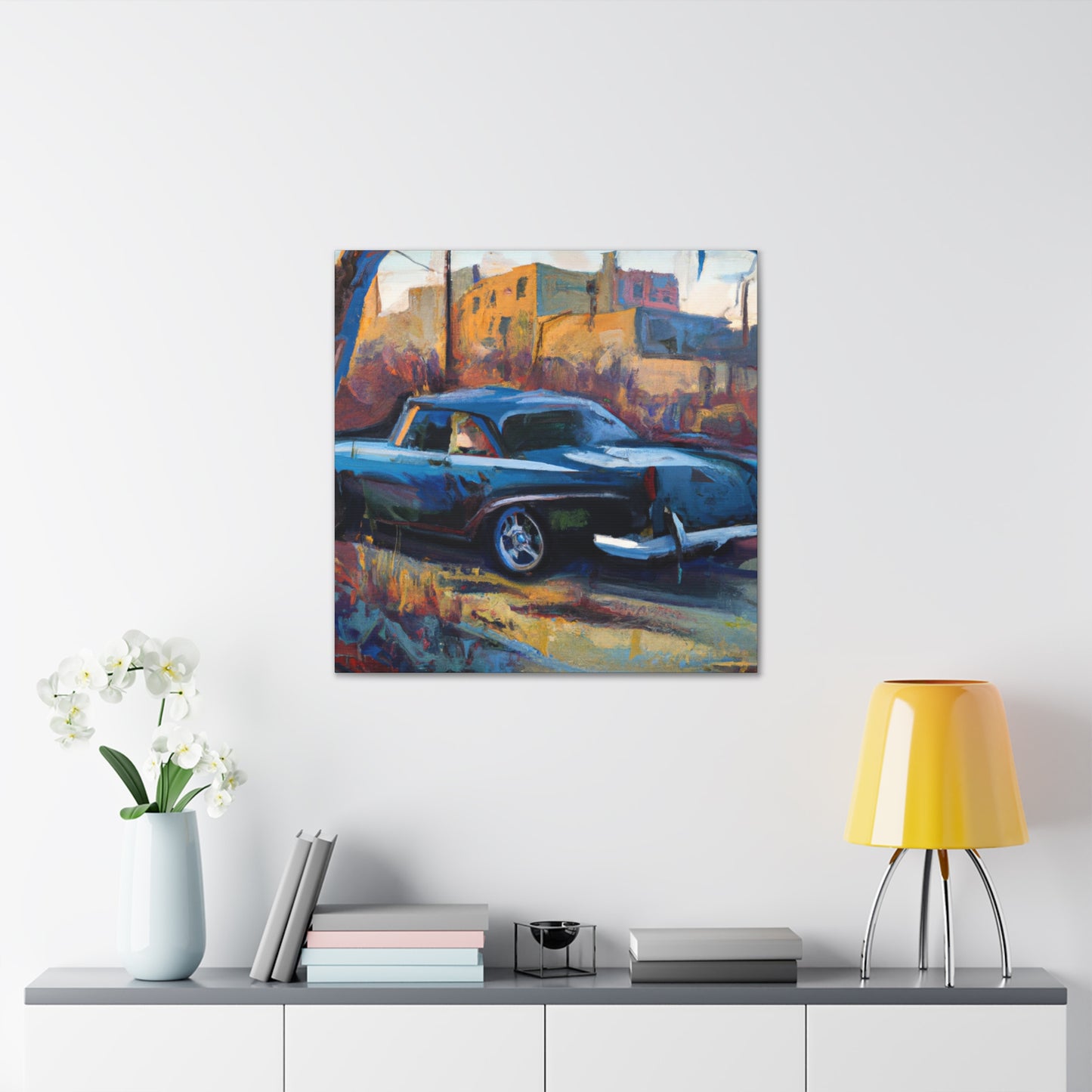 "Old Car Artwork" - Canvas