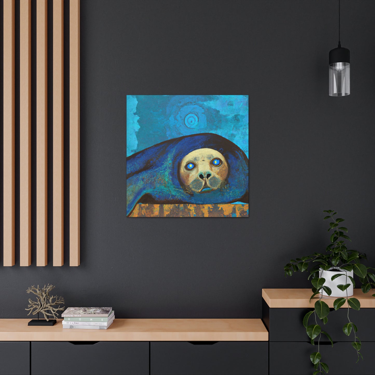 "Sea Lion Surrealism Dream" - Canvas