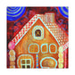 Gingerbread houses are a classic decoration in Art Decor from the 1920s. This popular craft is a fun and festive way to add some nostalgia and whimsy to any room. Gingerbread houses are constructed from edible components, typically dark - Canvas