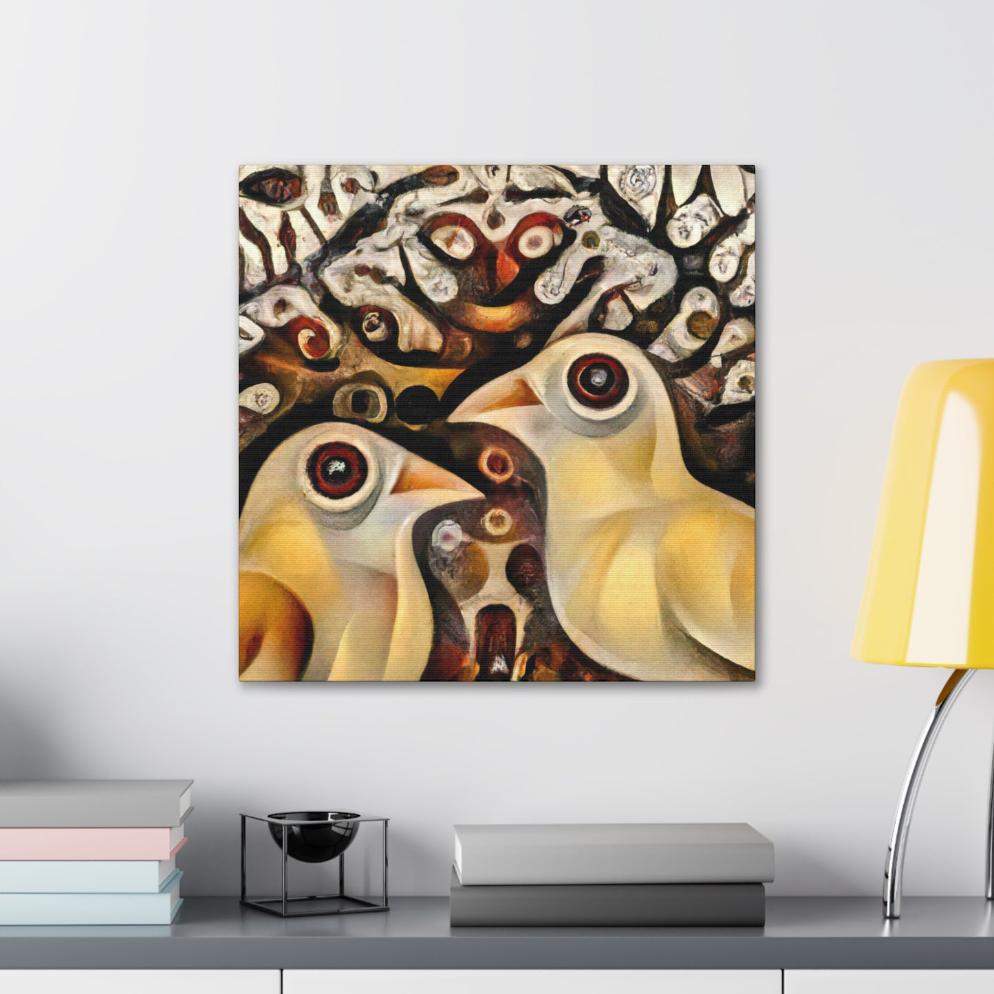 Lovebirds in Dreamland - Canvas