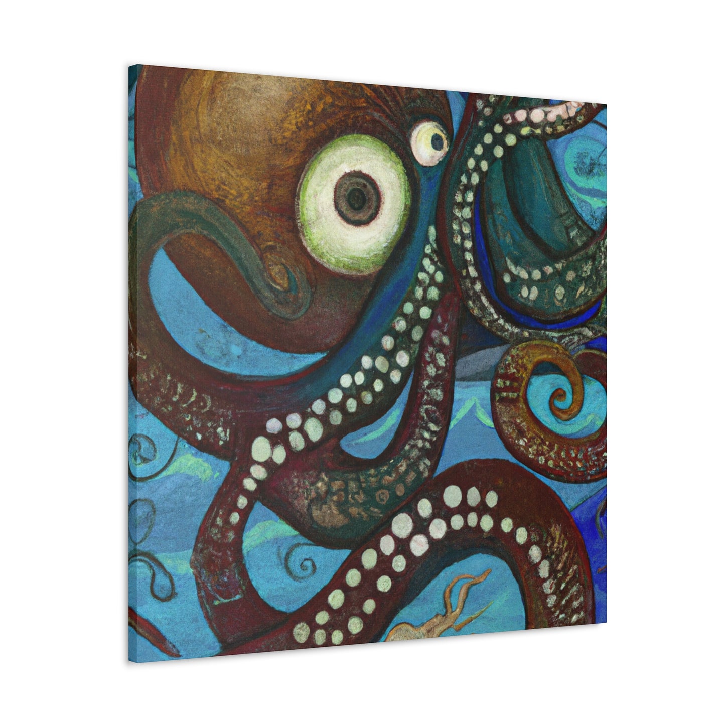 Octopus in The Sea - Canvas