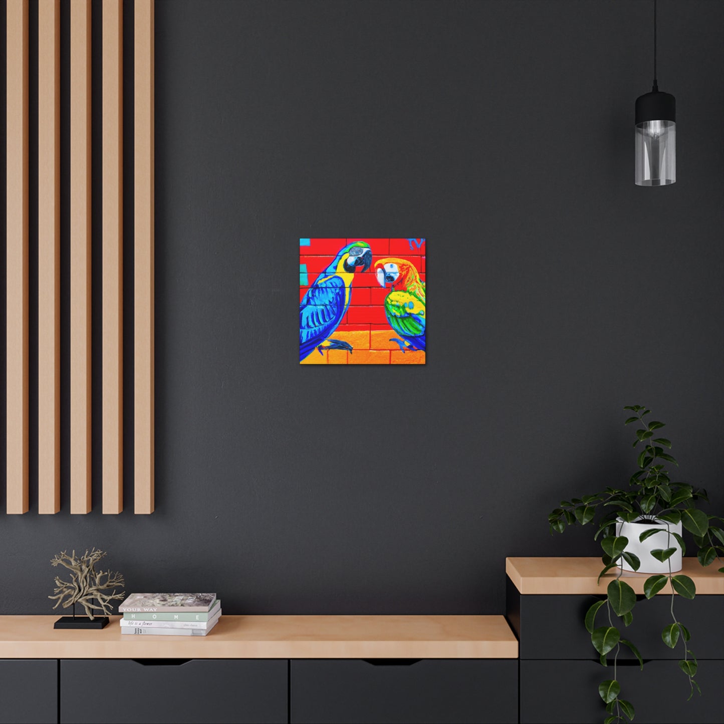 Macaws in Splendor. - Canvas