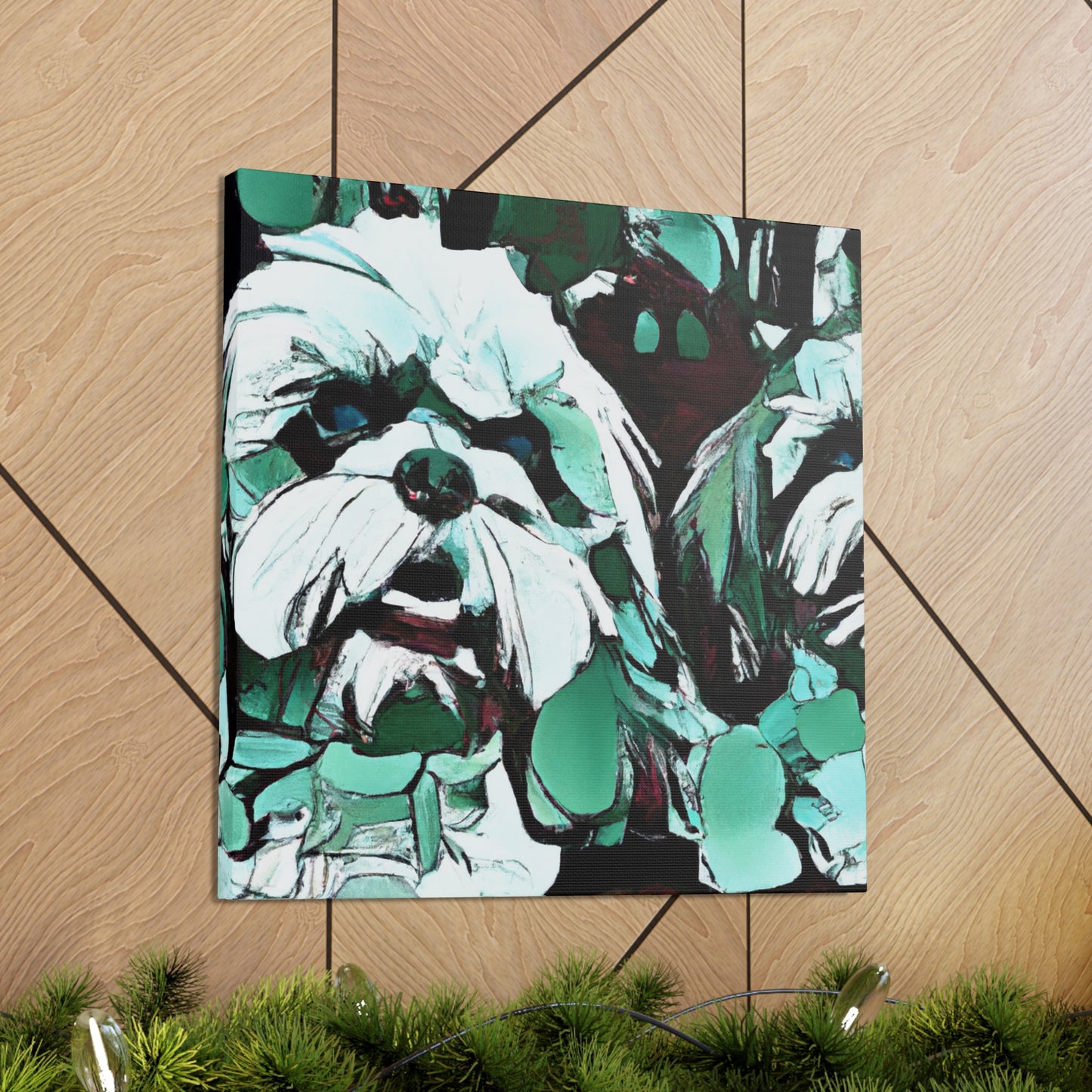 Fur and Feathers Shih Tzu - Canvas