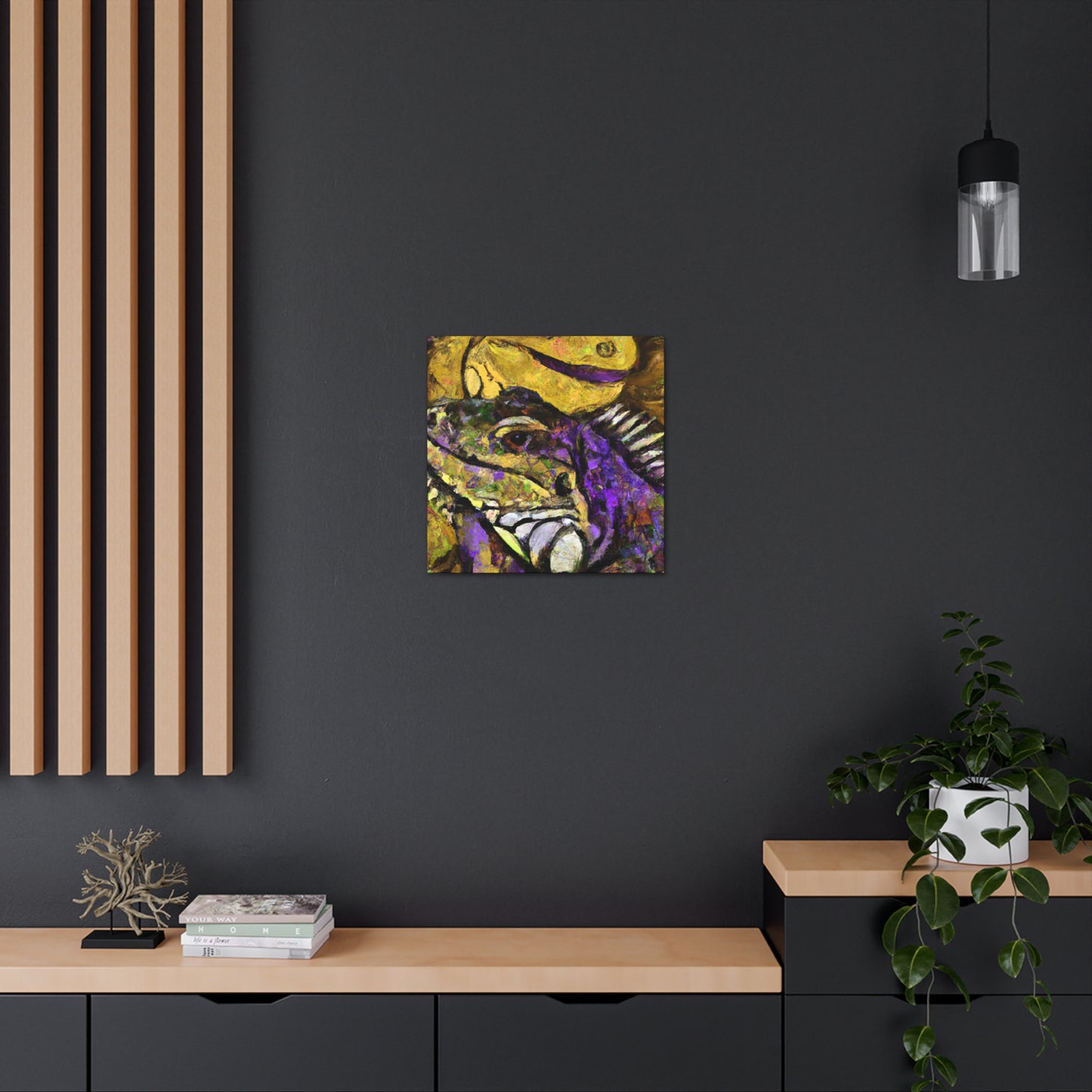 "Iguanas Amongst Chaos" - Canvas