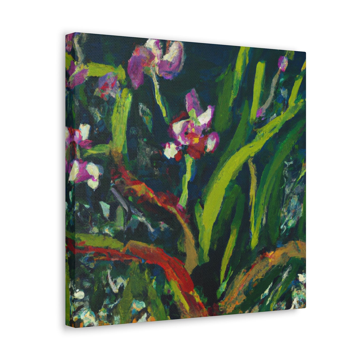 "Orchid in Moonlight Glow" - Canvas