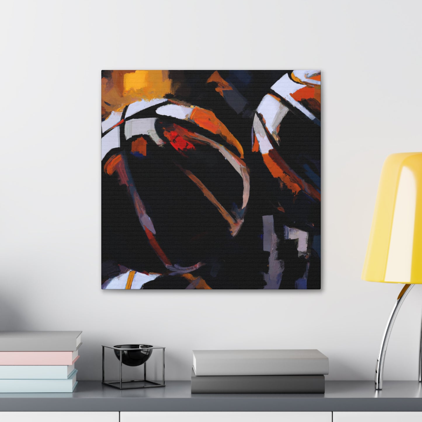 "Hoops and Color Palette" - Canvas