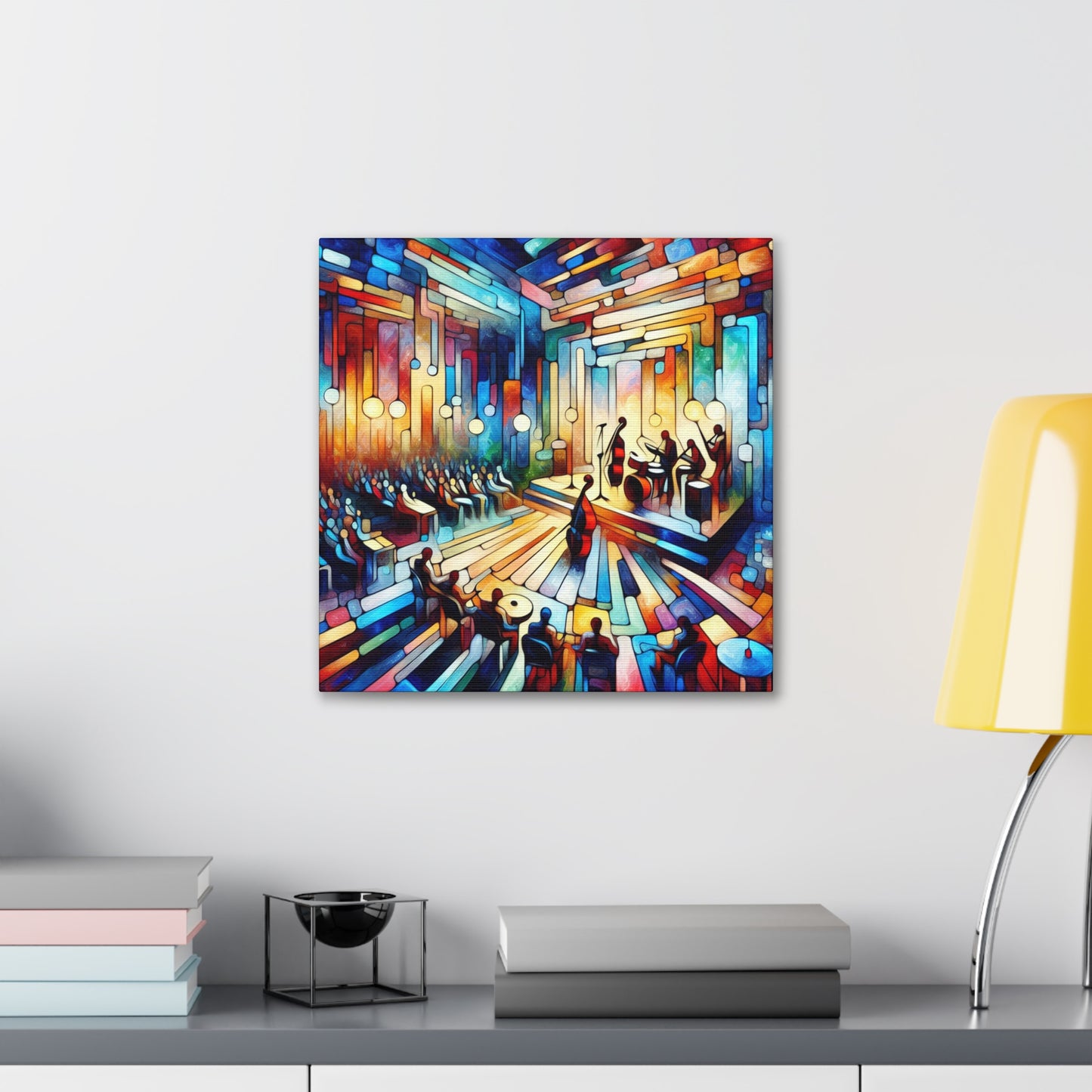 "Swinging Midnight Melodies" - Canvas